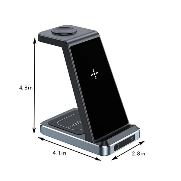 3 in 1 ABS Fast Wireless Charging Station