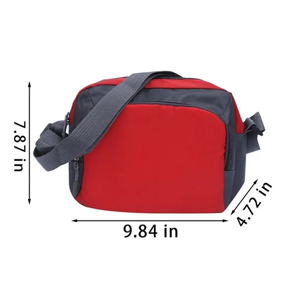 Waterproof Travel Oxford Crossbody Bag with Adjustable Strap