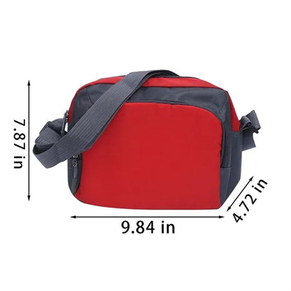 Waterproof Travel Oxford Crossbody Bag with Adjustable Strap