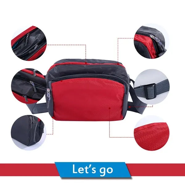 Waterproof Travel Oxford Crossbody Bag with Adjustable Strap