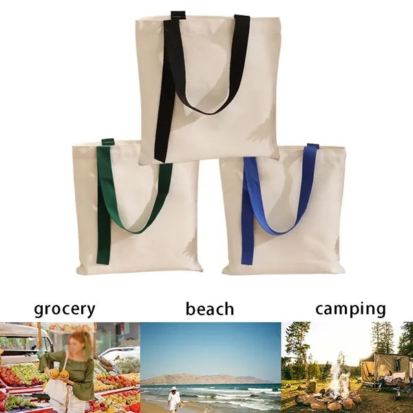 Eco-friendly Durable Grocery Shopping Beach Canvas Tote Bag