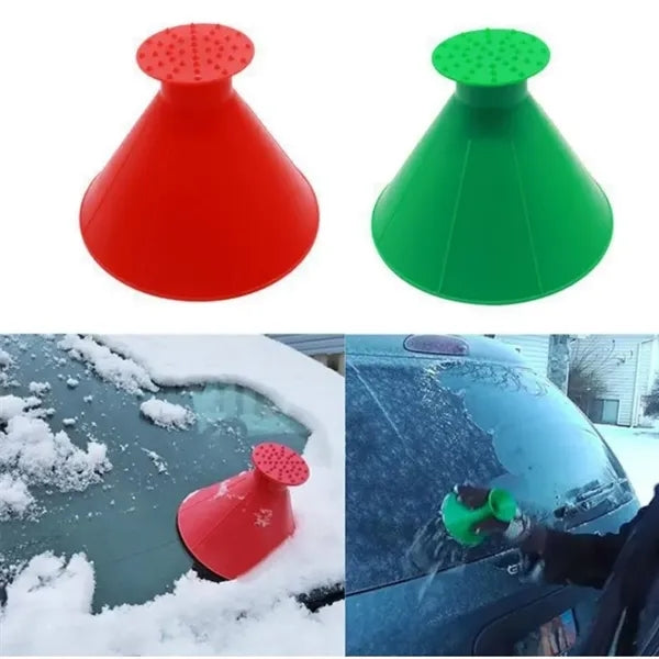 2 in 1 Funnel and Snow Scraper for Windshield Snow Removal
