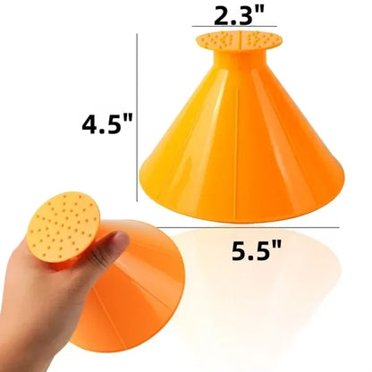 2 in 1 Funnel and Snow Scraper for Windshield Snow Removal