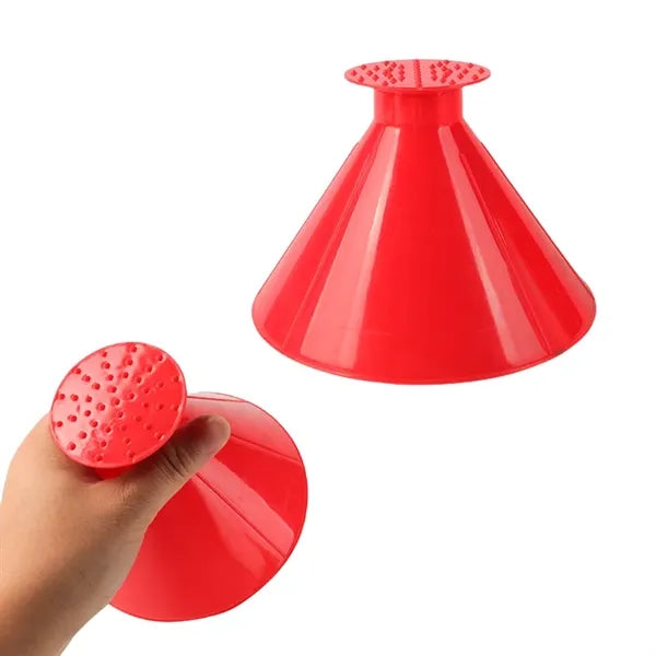2 in 1 Funnel and Snow Scraper for Windshield Snow Removal