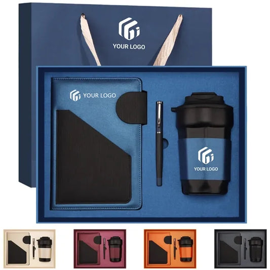 Employee teacher premium notebook insulated thermos gift set