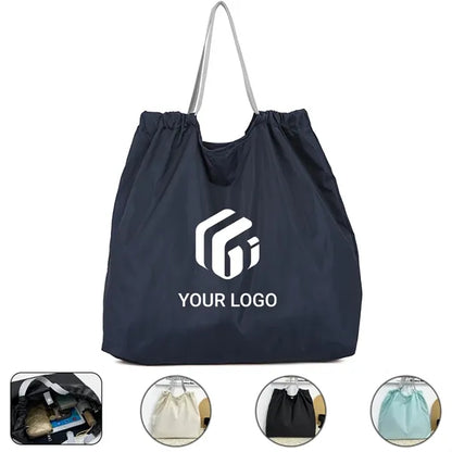 Large travel daily use grocery tote foldable shopping bag