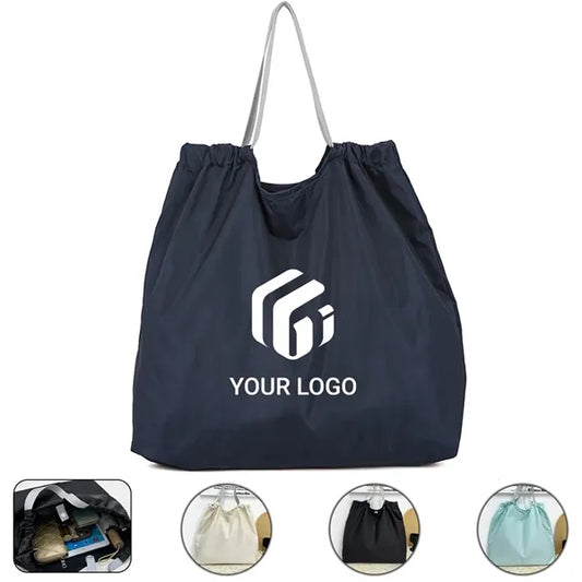 Large travel daily use grocery tote foldable shopping bag