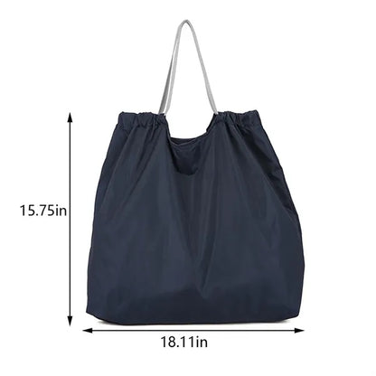 Large travel daily use grocery tote foldable shopping bag