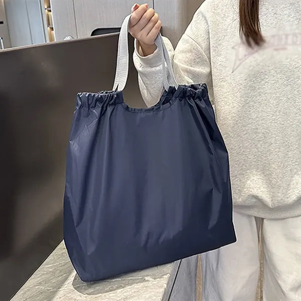 Large travel daily use grocery tote foldable shopping bag