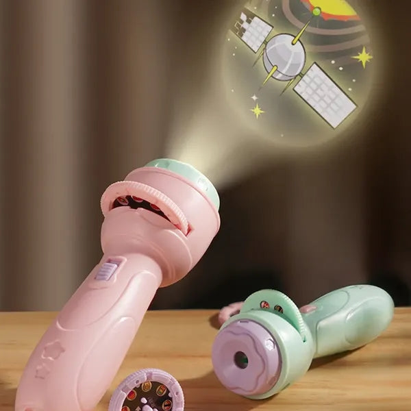 Kids early education birthday gifts projector flashlight toy