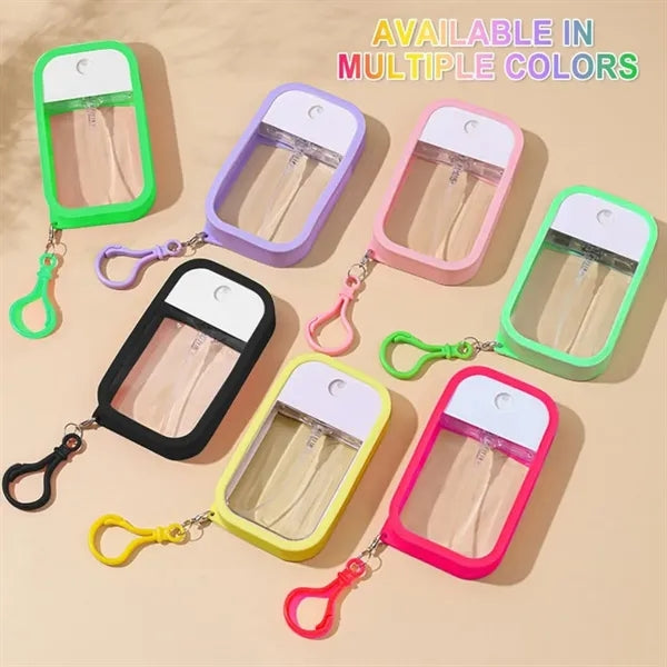 Portable Silicone-Sleeved 50ml Spray Bottle