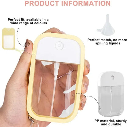 Portable Silicone-Sleeved 50ml Spray Bottle