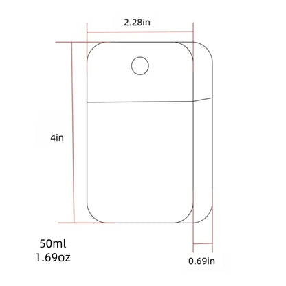 Portable Silicone-Sleeved 50ml Spray Bottle