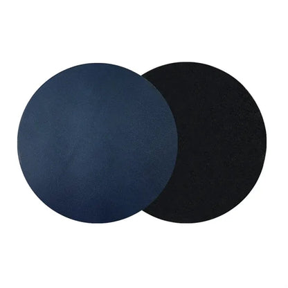 Round Heat-Resistant Stain-Resistant Leather Coaster Set