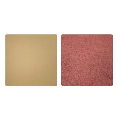 Round Heat-Resistant Stain-Resistant Leather Coaster Set