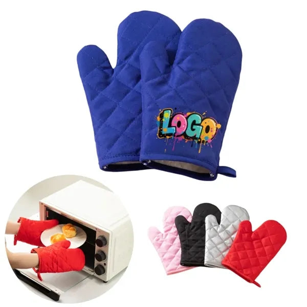 10 Inch Professional Heat Resistant Cotton Oven Mitts