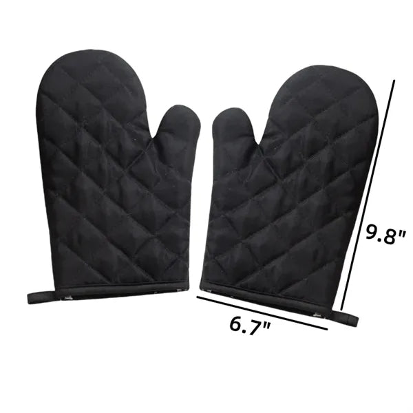 10 Inch Professional Heat Resistant Cotton Oven Mitts