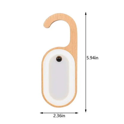 Portable bedroom message memo lamp led door key night light