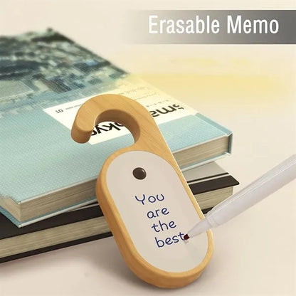 Portable bedroom message memo lamp led door key night light