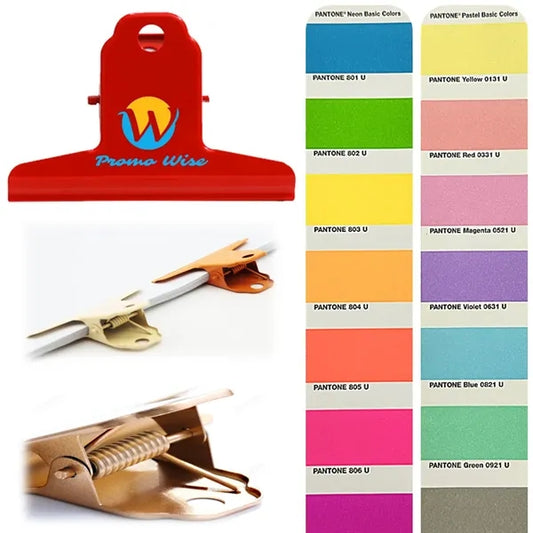 Metal Strong Fixed Mountain-Shaped Binder Clip Can Be Hung