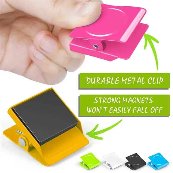 Strong Magnet Metal Square Multi-Color Magnetic Clip