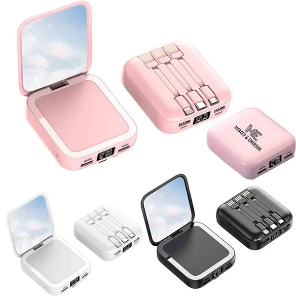 10000mAh Power Bank Makeup Mirror