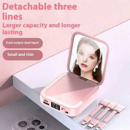 10000mAh Power Bank Makeup Mirror