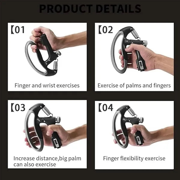 Fitness equipment adjustable counting grip strength trainer