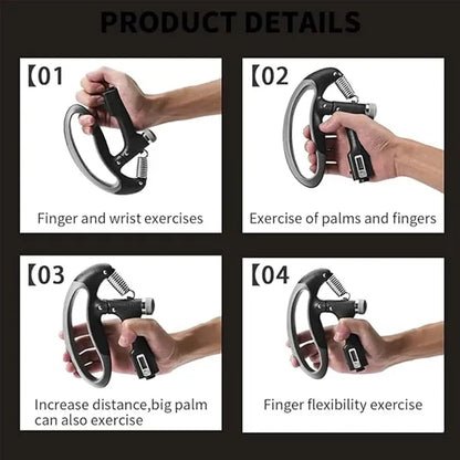 Fitness equipment adjustable counting grip strength trainer