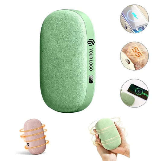 2 in 1 portable winter power bank rechargeable hand warmer
