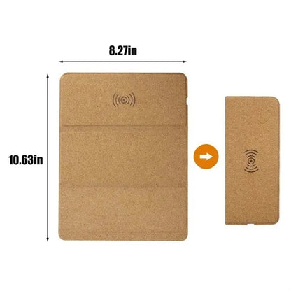 15W eco-friendly foldable wireless charging mouse pad