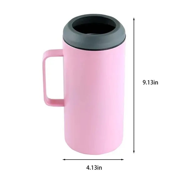 40oz large tumbler beer bottle holder cooler with handle
