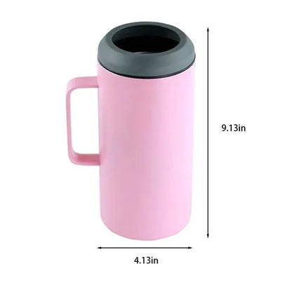 40oz large tumbler beer bottle holder cooler with handle
