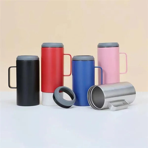40oz large tumbler beer bottle holder cooler with handle