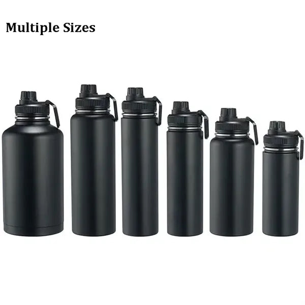 Multiple Sizes SS Vacuum Sports Bottle w/ Twist Chug Lid