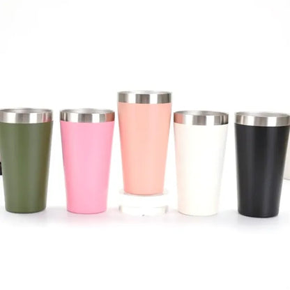 12oz Powder-Coated Vacuum Insulated SS Car Tumbler