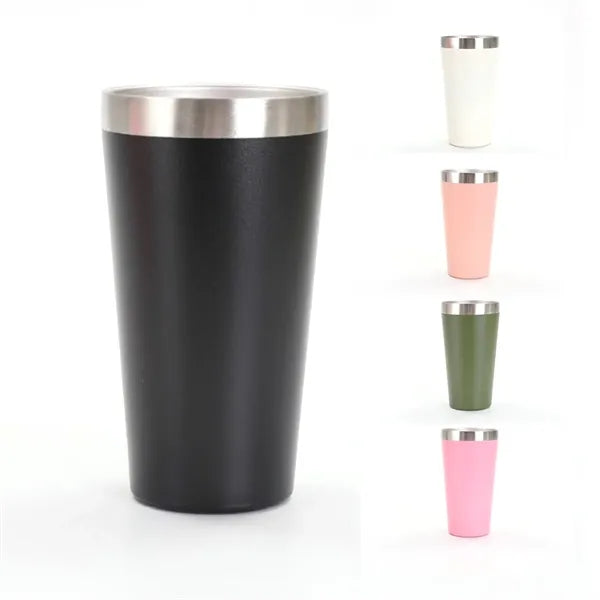 12oz Powder-Coated Vacuum Insulated SS Car Tumbler