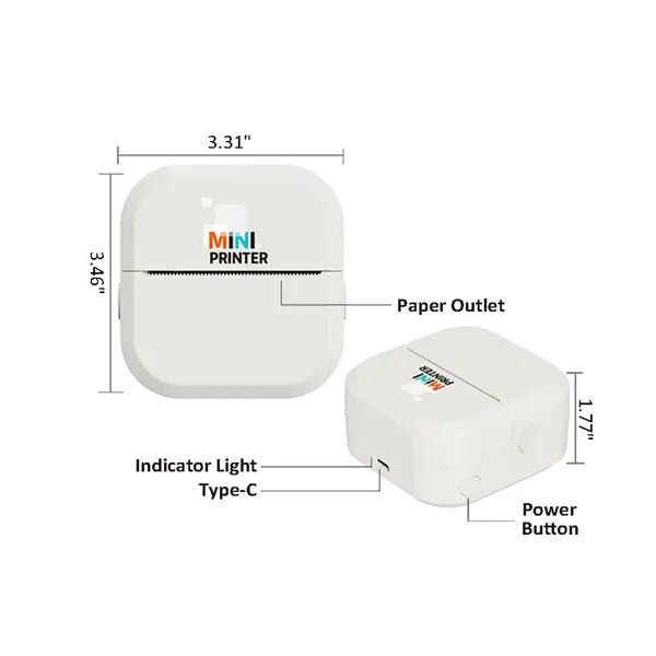Mini Wireless Pocket Printer No Ink Needed