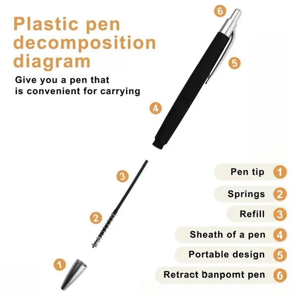 Business Ballpoint Pen Custom Logo Plastic Promotional