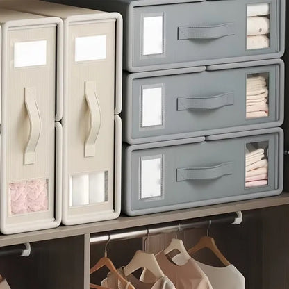 Foldable Clothes Storage Box Blanket Quilt Organizer Bin