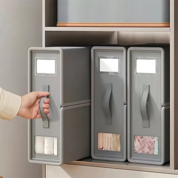 Foldable Clothes Storage Box Blanket Quilt Organizer Bin