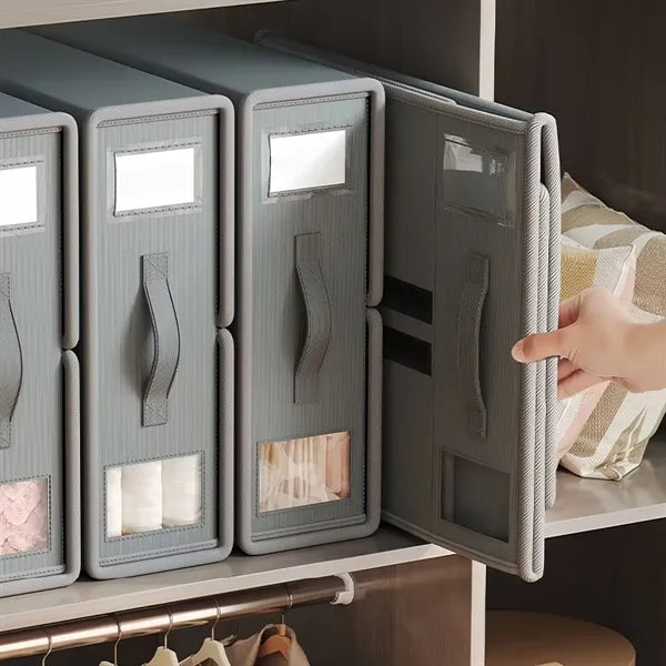 Foldable Clothes Storage Box Blanket Quilt Organizer Bin