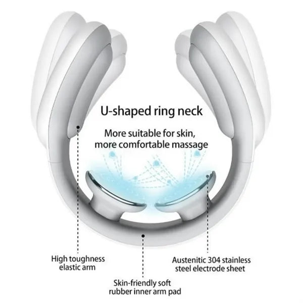 Portable Electric Neck Massager With Heat Cordless