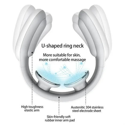 Portable Electric Neck Massager With Heat Cordless