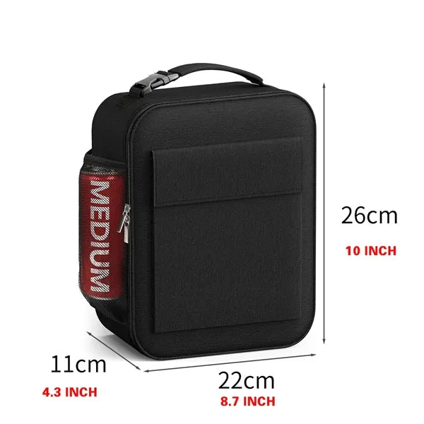 Large Capacity Insulated Lunch Bag with Mutiple Pockets