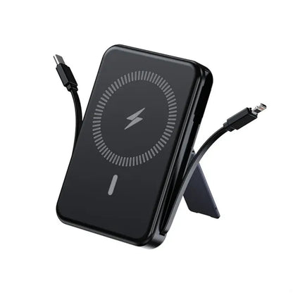 Magnetic Wireless Portable Charger with Stand and Cable