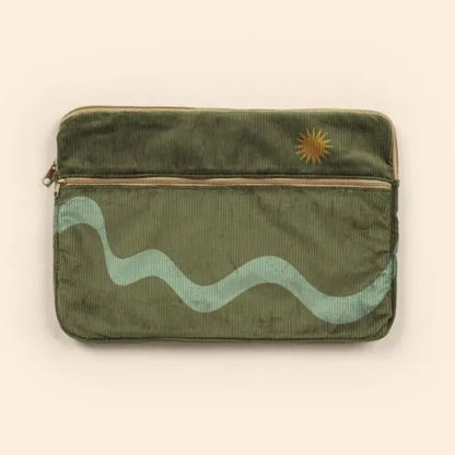 ZIPPERED POCKET LAPTOP SLEEVES - CORDUROY