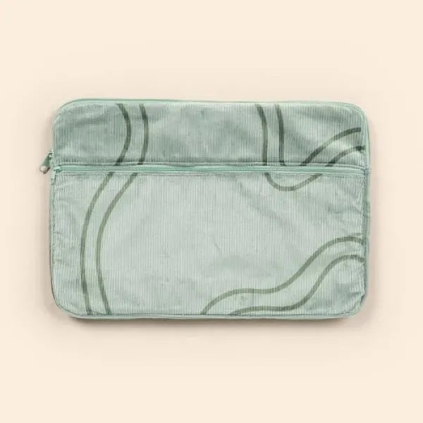 ZIPPERED POCKET LAPTOP SLEEVES - CORDUROY