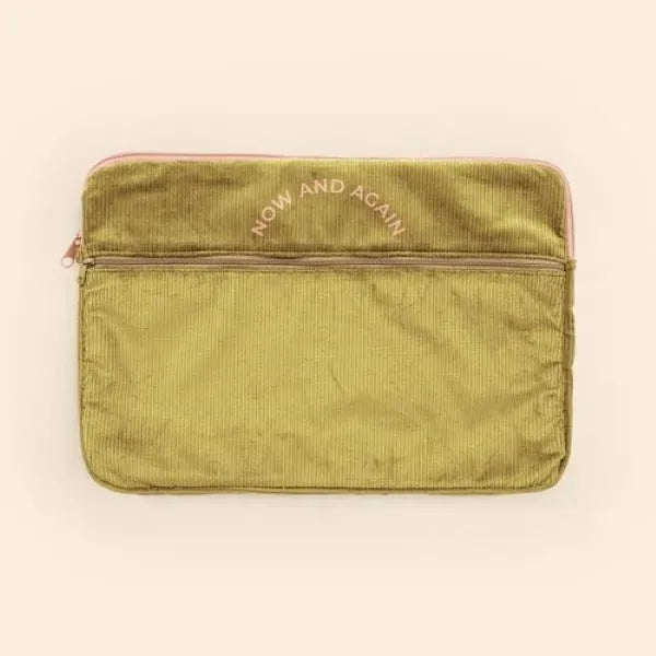 ZIPPERED POCKET LAPTOP SLEEVES - CORDUROY