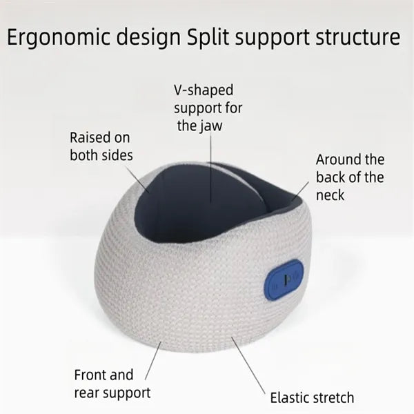 Portable U Shape Massage Pillow Memory Foam Neck Cushion